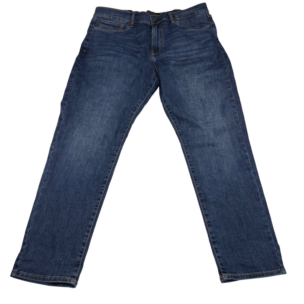 Lucky Brand 412 Athletic Slim Jeans Mens 36x30 Stark Dark Wash 2-Way Stretch NEW